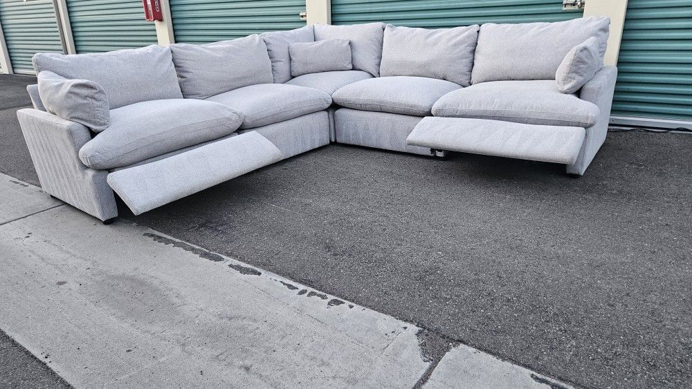 FREE DELIVERY!!! Electric Recliner "Collins" 5pc Modular Couch GRAY ($3.5K Retail...65% OFF!!!)