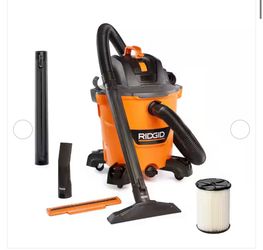 12 Gal. 5.0 Peak HP NXT Shop Vacuum Wet Dry Vac with General Debris Filter, Locking Hose and Attachments HD1200
