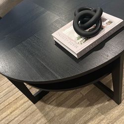 Black Coffee Table 35” 