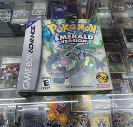 Pokemon Emerald Version Nintendo Game Boy Advance GBA Complete in Box 