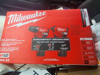Milwaukee 2 Drill Combo set with storage bag.