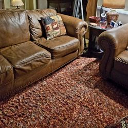 Thomasville Genuine Leather Furniture Se