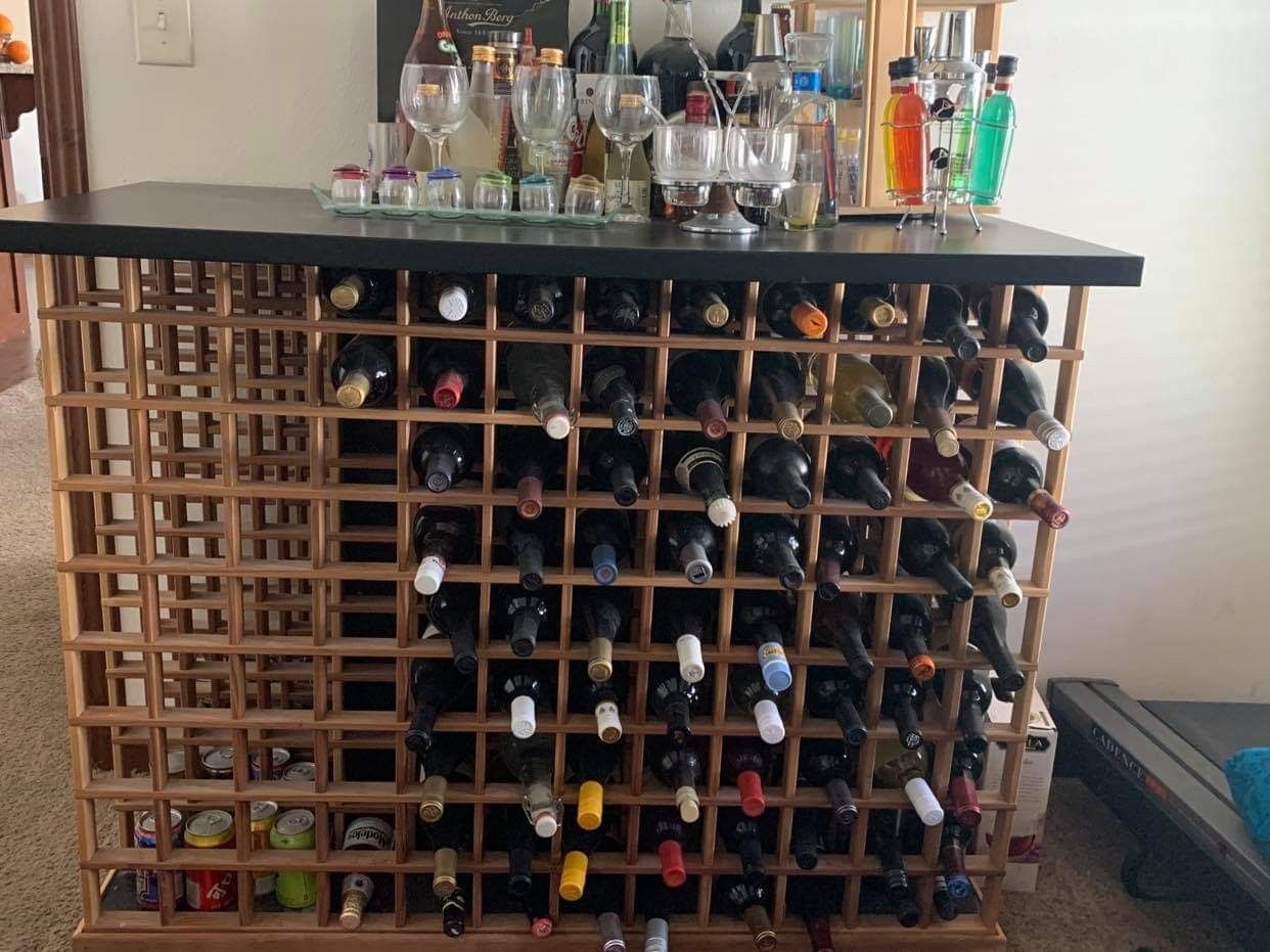 Wine Rack Plus wine bottles