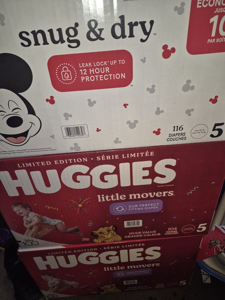 Huggies Size 5 $35 Cada 1 Caja Precio Firme