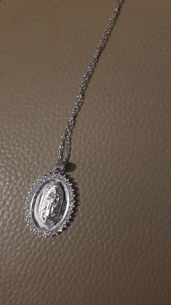Virgen De Guadalupe Or St. Judas Tadeo Chain With Charm