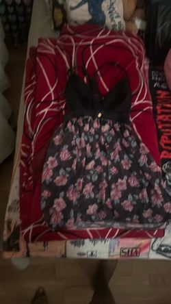 Black floral lingerie size m
