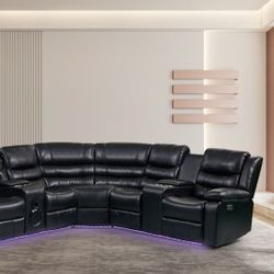 Brand New Recliner Sectional Couch 🌟 Sofá Seccional Reclinable Nuevo 