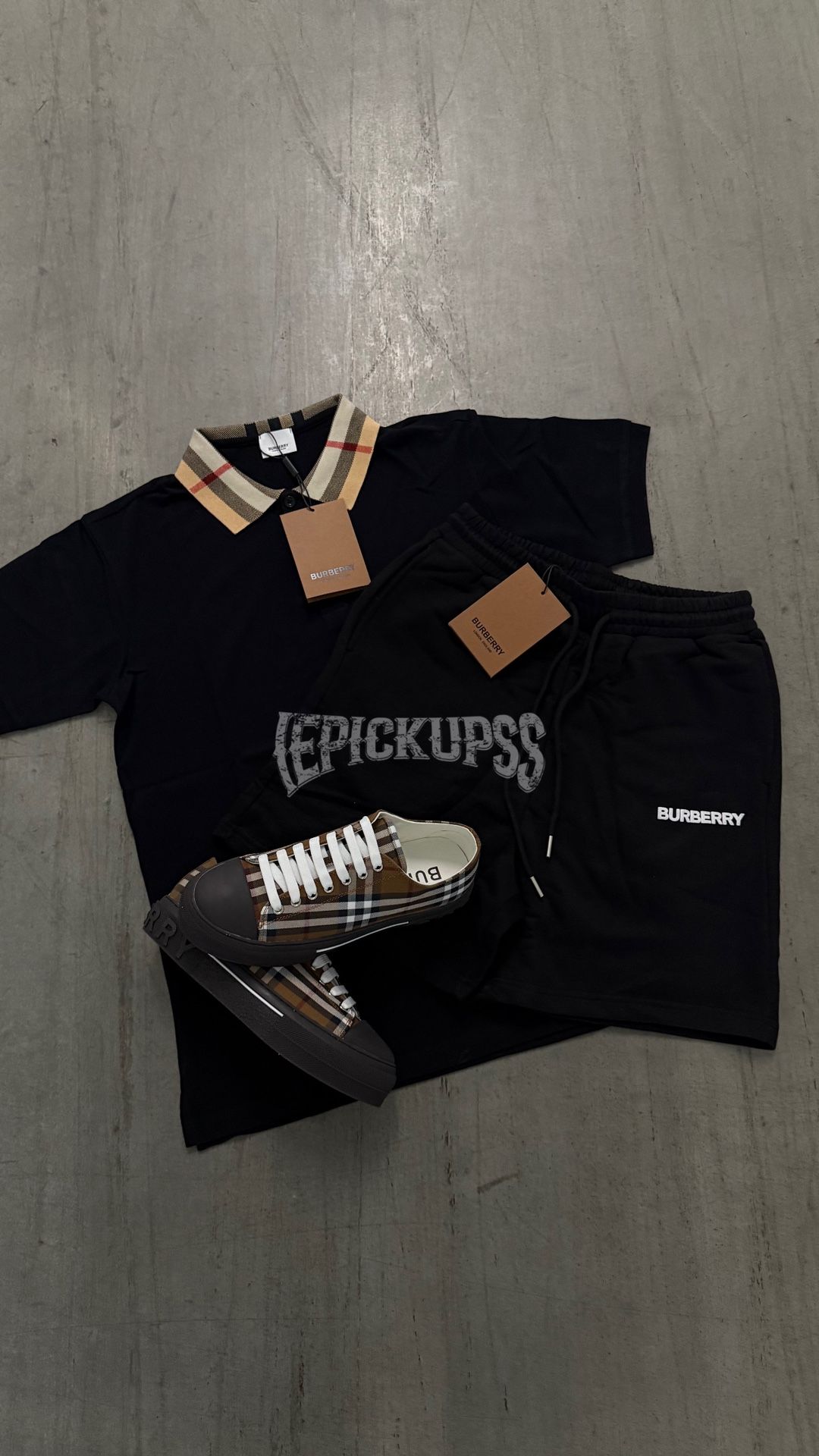 Burberry Polo Shirt & Burberry Shorts