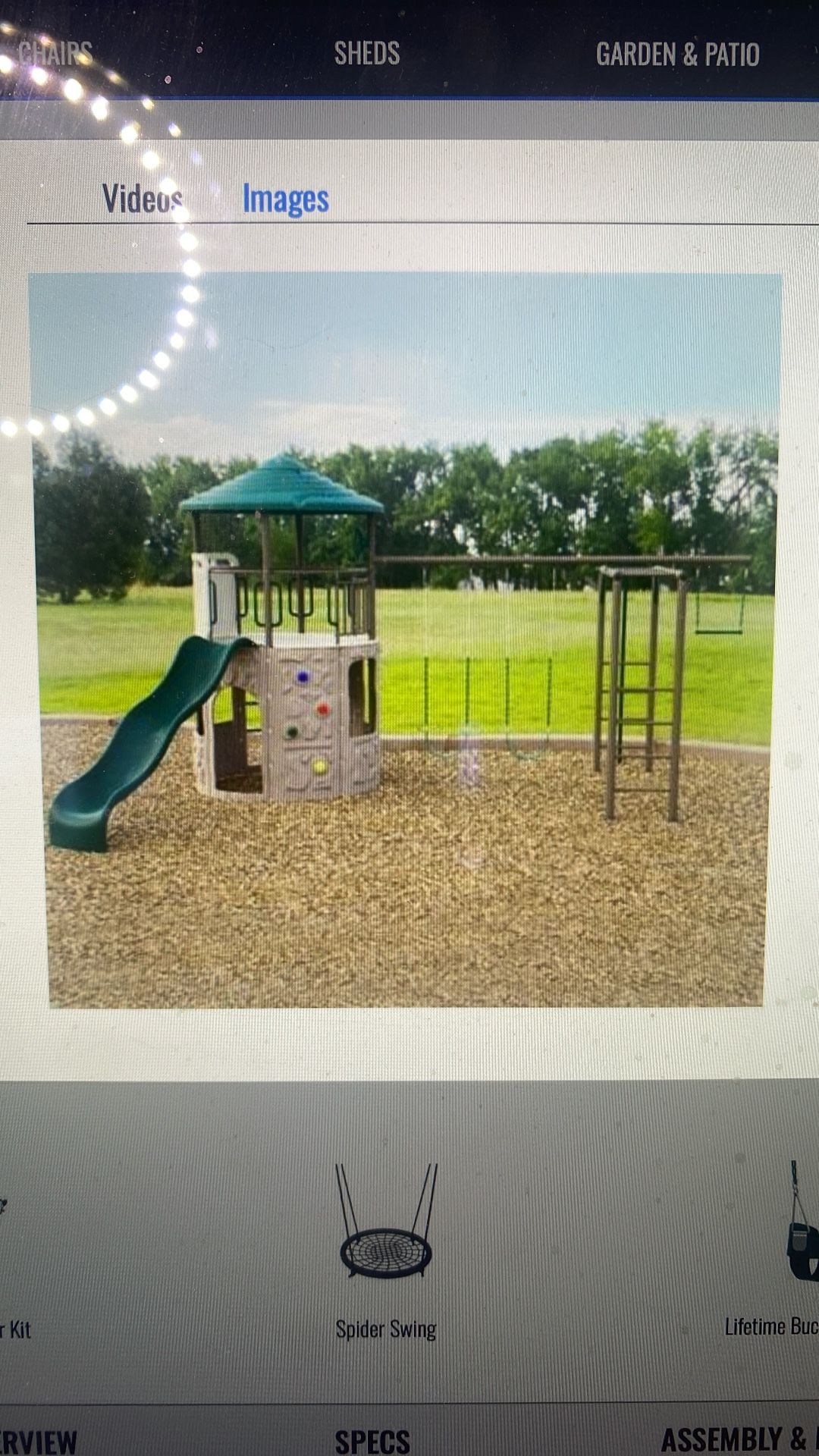 Lifetime Adventure Tower Swing Set