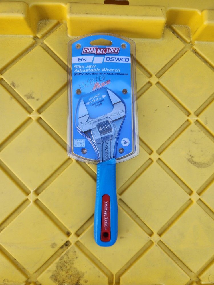 Channellock
Slim Jaw WideAzz 8 in. Adjustable Wrench with Code Blue Comfort Grip