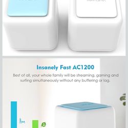 WAVLINK Whole Home Mesh WiFi System (WN535K2) – Router with 1 Satellite Extender | Coverage up to 2,000 sq. ft. | AC1200 Dual Band, 2-Pack