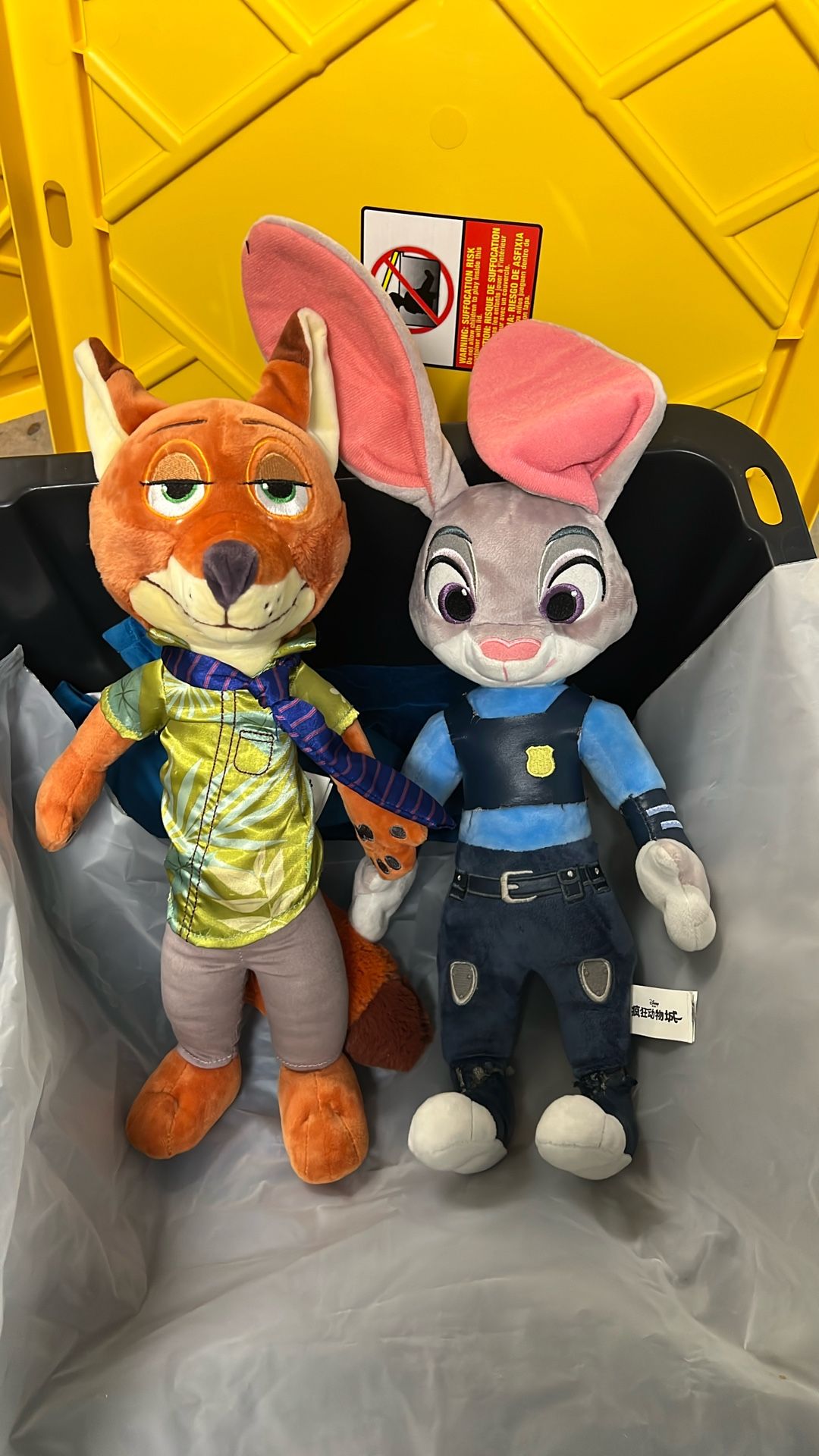 Disney Zootopia Basic Formal Nick Wilde Judy Hopps Plush Doll 2 Type 16in
