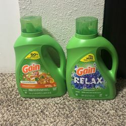 2 Gain laundry detergents 88oz