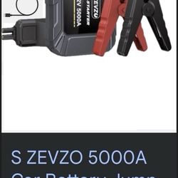 S ZEVZO Car Jump Box. 12V 5000A