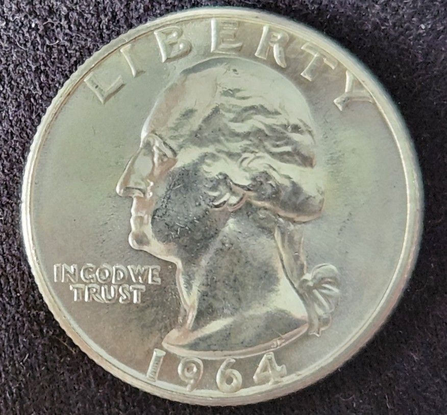 1964 Washington Quarter Error DDO 007