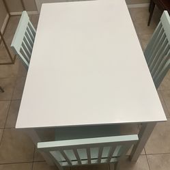 Dining room table and chairs