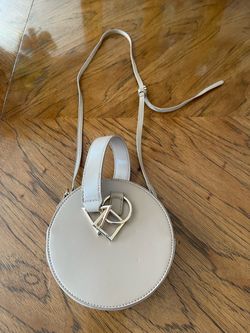 Madison West - Round - Taupe or Beige Colored - Hand or Crossbody Bag
