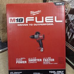 NEW MILWAUKEE M18 FUEL 1/2 HAMMER DRILL DRIVER TOOL 