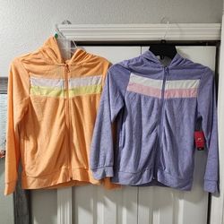 2 Girls Hoddies Size 10/12 New W/tags