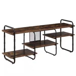 Industrial Television Stand TV Entertainment Center/Media Console Table