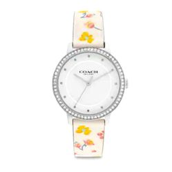 COACH 32MM MUSICAL FLORAL PRINT WATCH "RAYDEN" WATER RESISTANT