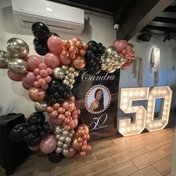 30 40 50 60 Anniversary Party Celebration Marquee Numbers 