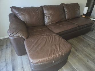 Leather couch