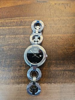 Tissot Women’s Swiss Watch - Black Dial - Silver Circle T084.210.11.057.00