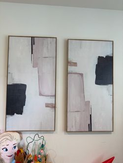 Abstract Canvas Wall Art Set of 2