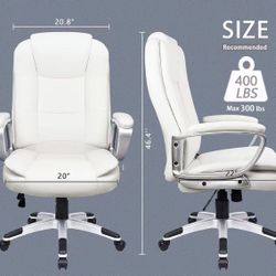 ✌️ Office Chair Computer Desk Chair Gaming - Ergonomic High Back Cushion Lumbar Support with Wheels Comfortable Black Leather Racing Seat Adjustable 