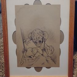 Dave Myers Graphite and Ink Figurative Comic Book Illustration