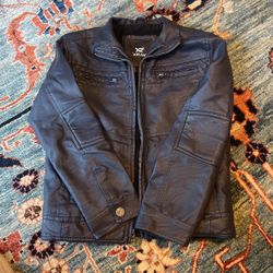 Kids Faux Leather Jacket