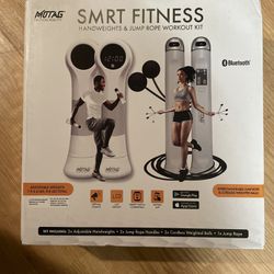 Smart Fitness Handweights and Jump Rope Workout Kit w/ App - adjustable - sealed