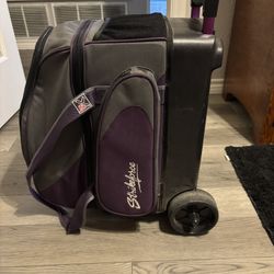 2 Ball Rolling Bowling Bag And A Hammer/Black Widow Strike And Spare Ball
