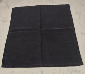 Faded black cloth napkins, 3 count