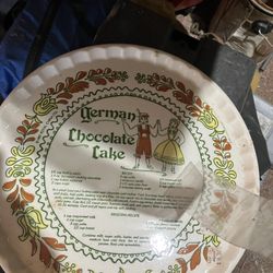 Vintage Recipe plates 