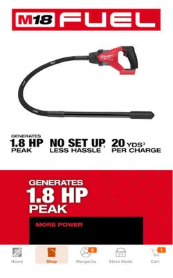 M18 FUEL 18V Lithium-Ion Brushless Cordless 4 ft. Concrete Pencil Vibrator (Tool-Only