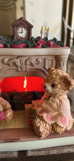 Bainbridge Bears Sarah And Benjamin Holiday Hearth Christmas Porcelain Decor