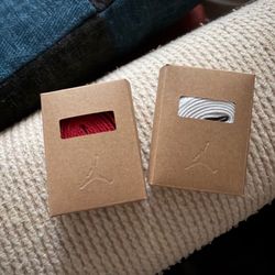 Air Jordan Red and White Shoe Laces New for size 11