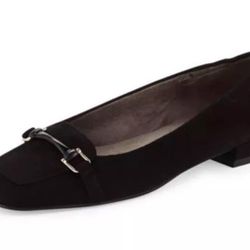 Stuart Weitzman Mocnroll Horse bit Brown Suede Loafers Shoes Size 9.5 