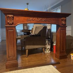 Wooden Fireplace Mantle 