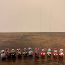 Disney Nightmare Before Christmas roly-poly toy figures - lot of 11