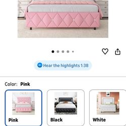Pink Bed Frame