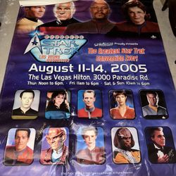 Star Trek Las Vegas Convention 2005 Banner (Autographed)