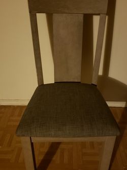 Grey Wood Chair