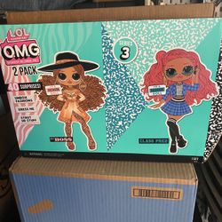 LOL Surprise OMG Fashion Doll 2-Pack Da Boss And Class Prez With 20 Surprises Each