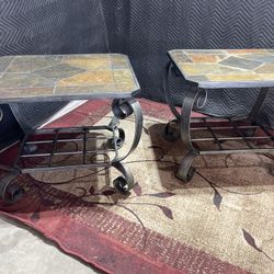 2 wrought iron end tables (DELIVERY AVAILABLE