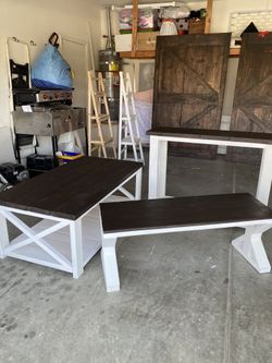 3 Piece Farmhouse RUSTIC Set 