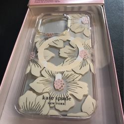 kate spade Stones/Hollyhock Floral Clear Case for iPhone 13 Pro & iPhone Pro Max