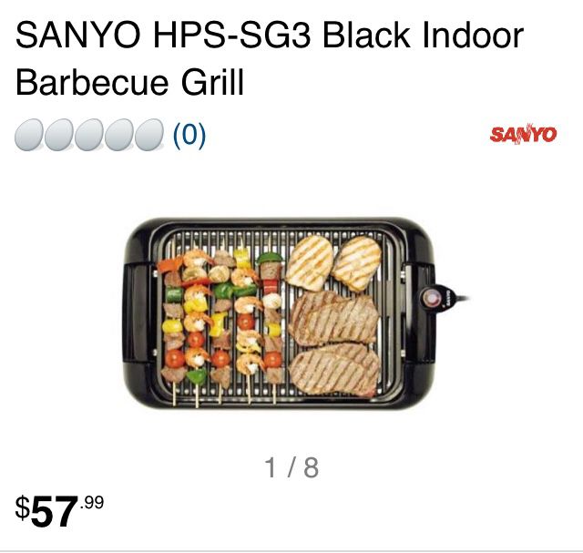 GRILL BBQ SANYO INDOOR ELECTRIC